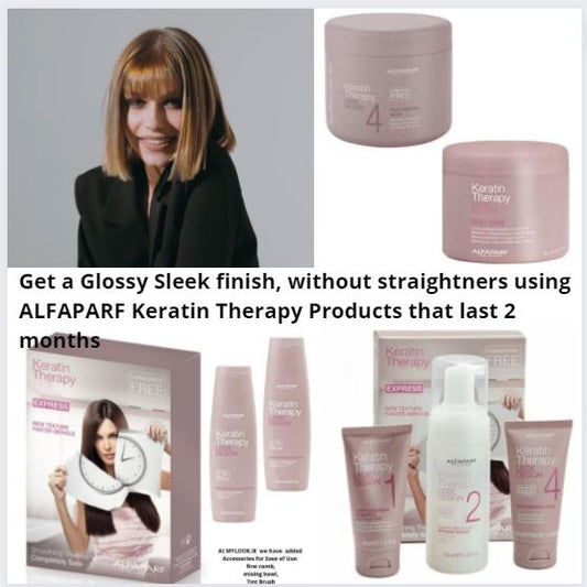 Super-Sleek-Straight hair with ALFAPARF Milano Keratin Therapy home treatment kit (lasts 2 months)