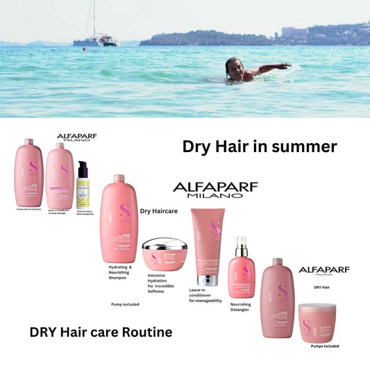DRY HAIR in summer  Needs ALFAPARF Moisture Nutritive Haircare Routine