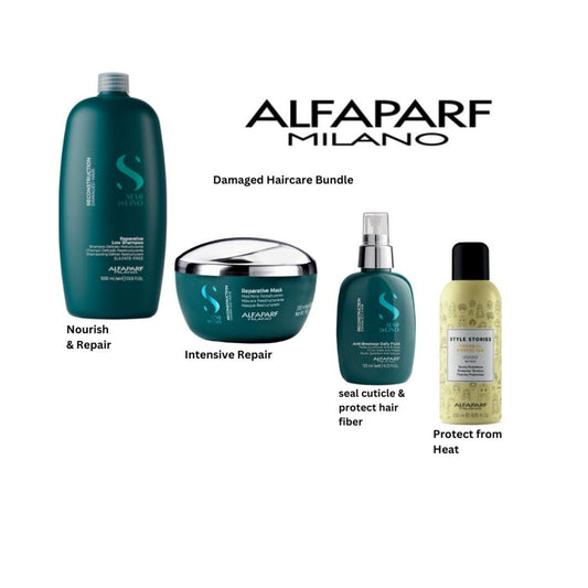 ALFAPARF Semi Di Lino Reconstruction Reparative haircare bundle