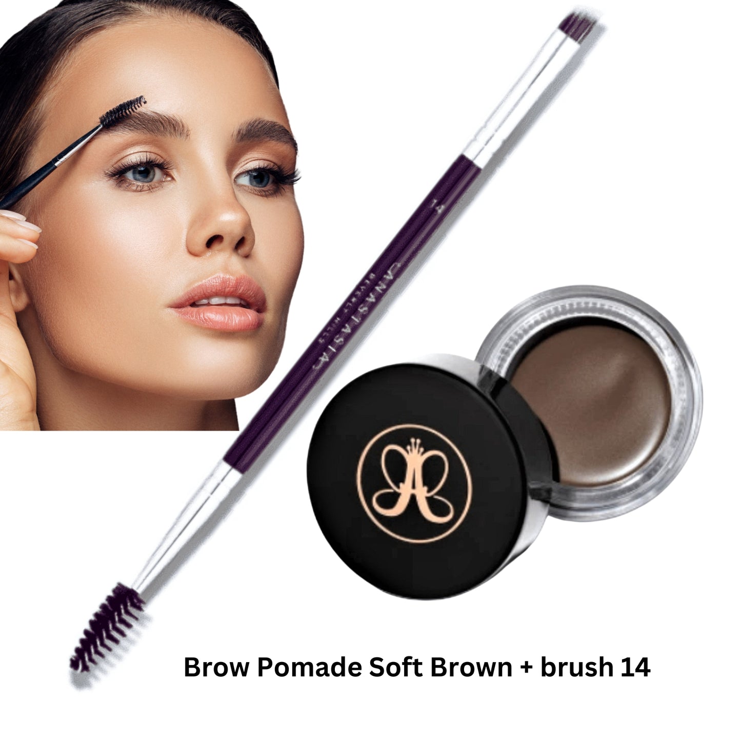 Anastasia Beverly Hills Brow Pomade Soft Brown and Brush 14