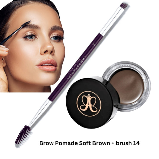 Anastasia Beverly Hills Brow Kit Pomade Soft Brown and Brush 14