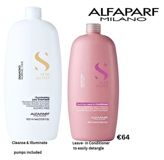 Alfaparf Semi Di Lino Diamond Shampoo & Moisture Conditioner