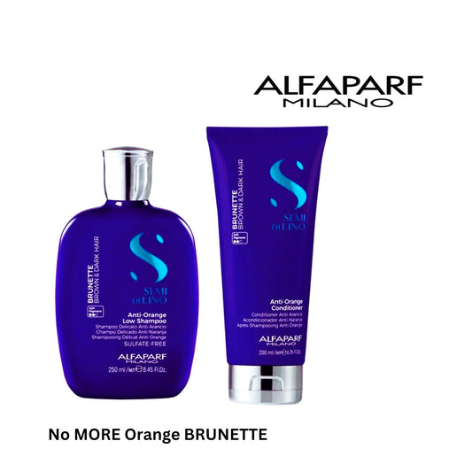 ALFAPARF ANTI-ORANGE SHAMPOO and conditioner for BRUNETTE / DARK HAIR